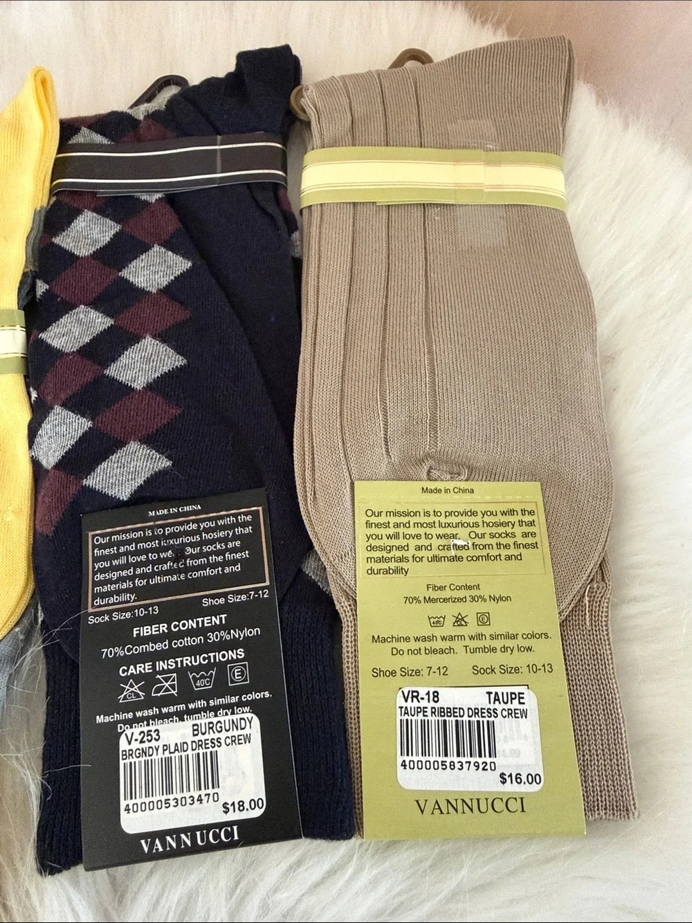Vannucci Couture dress socks